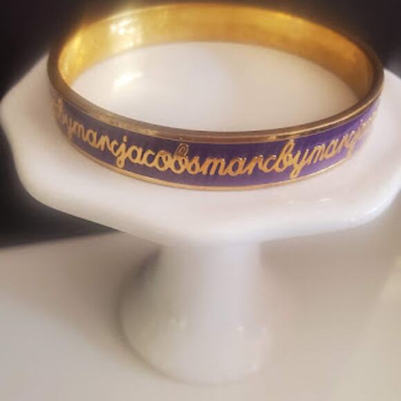 Marc by Marc Jacobs Purple and Gold Bangle Bracelet - Picture 7 of 7